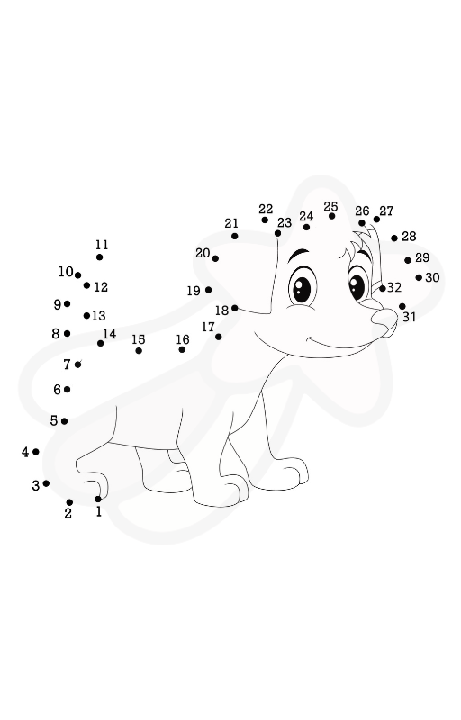 50 Cute Animals Dot to Dot Page for Kids