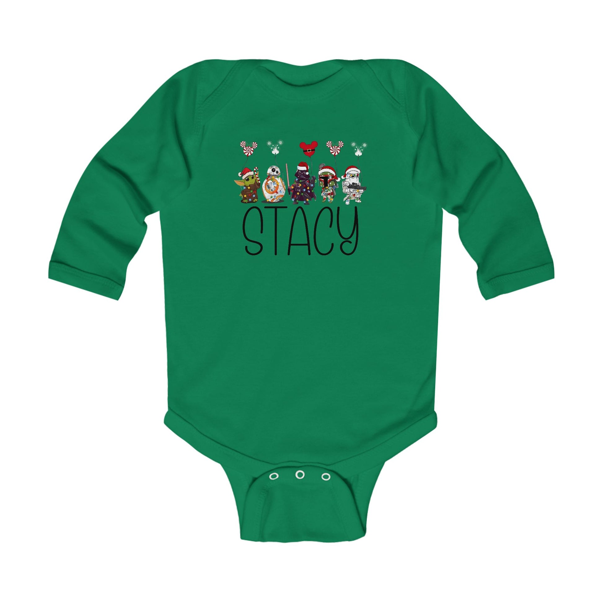 Custom Name Star Wars Baby Christmas Romper