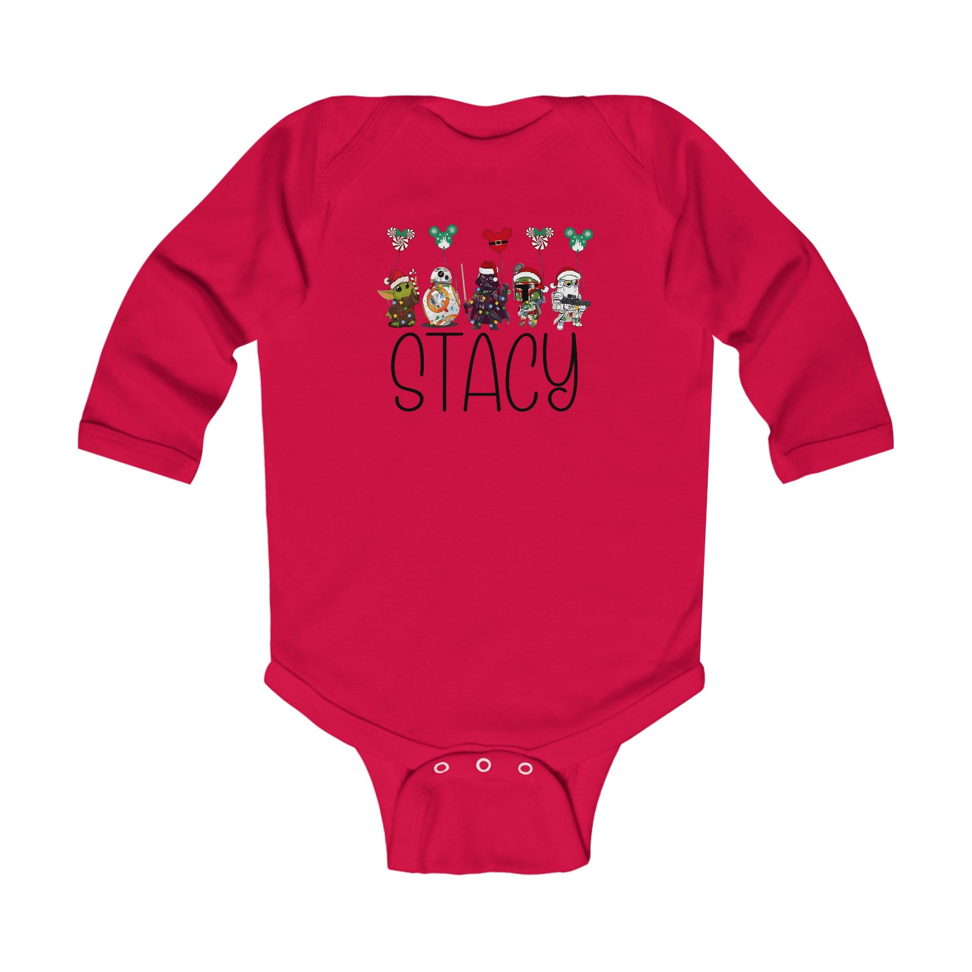 Custom Name Star Wars Baby Christmas Romper