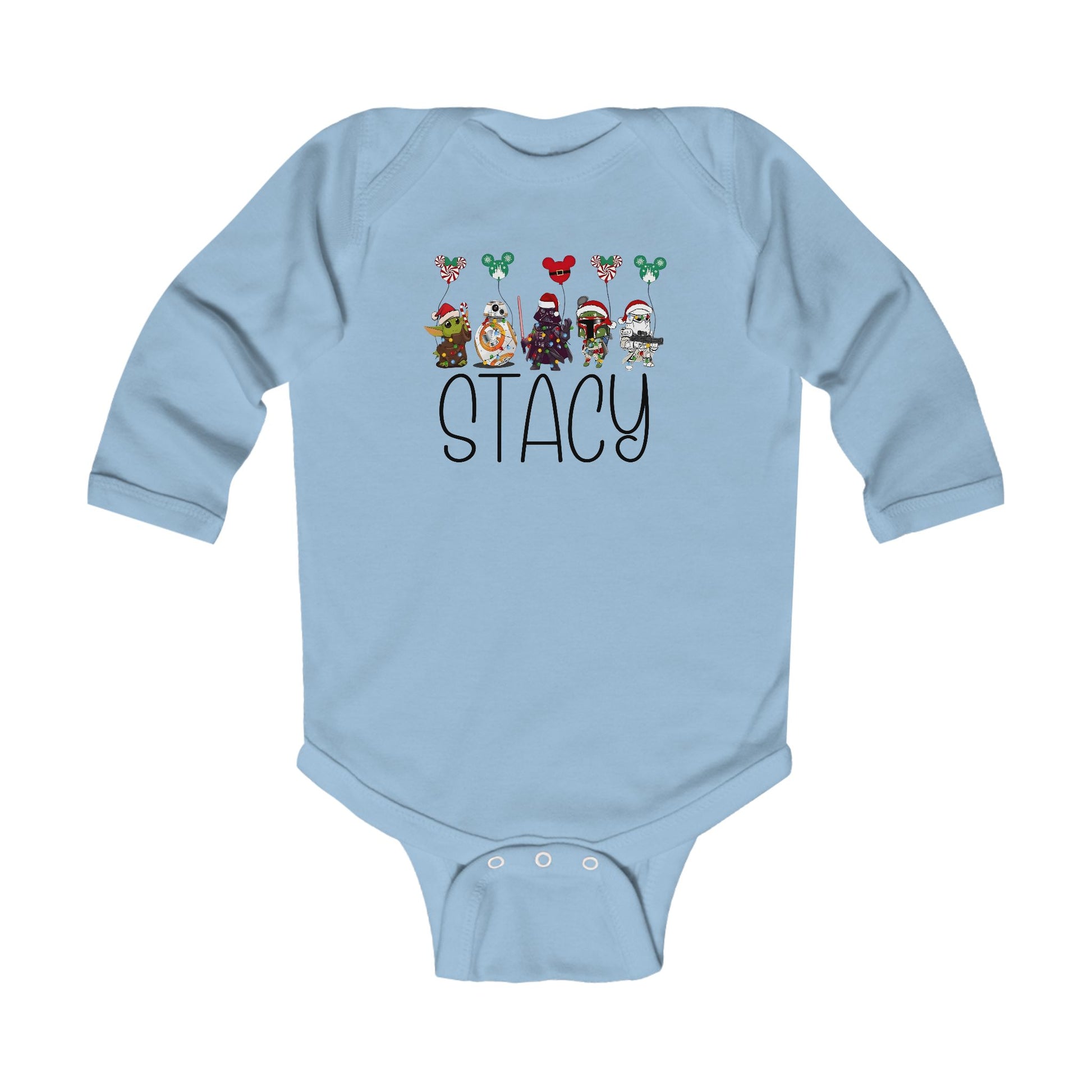 Custom Name Star Wars Baby Christmas Romper