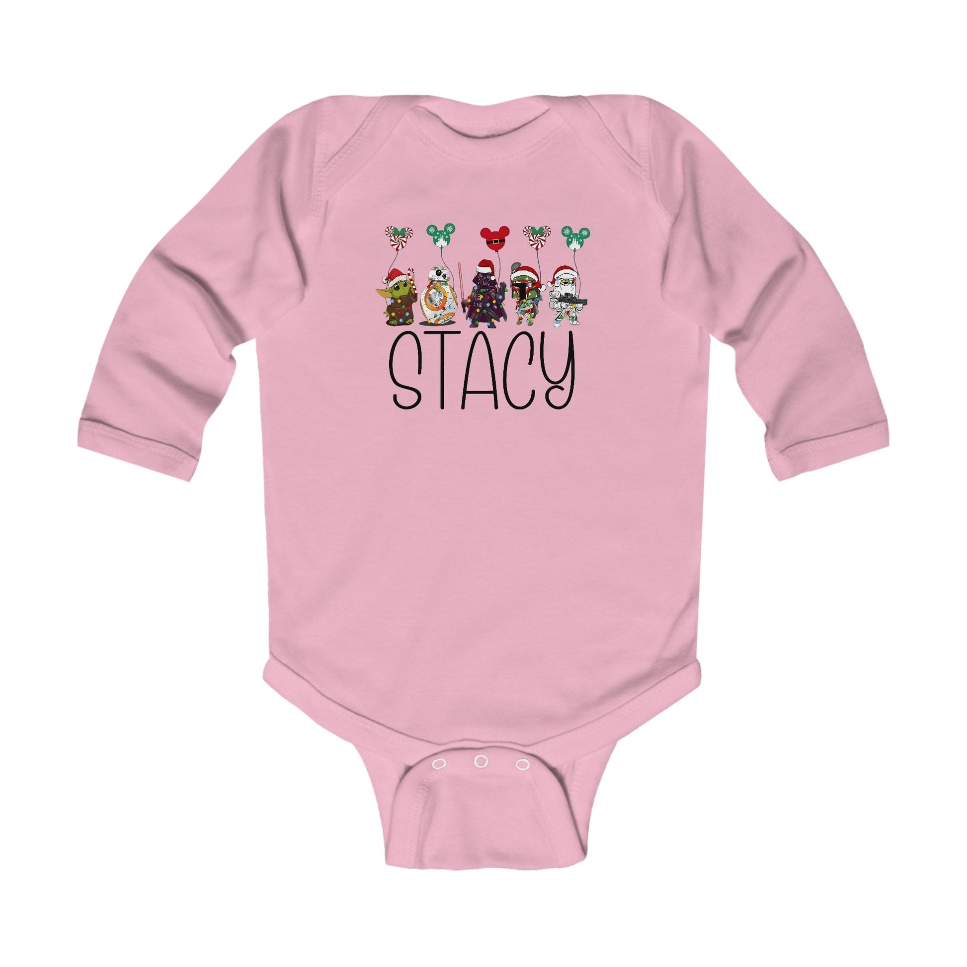 Custom Name Star Wars Baby Christmas Romper