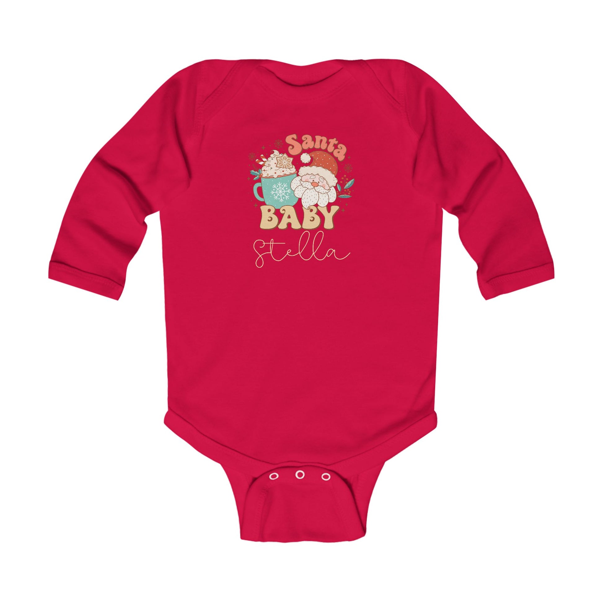 Santa Baby Custom Name Christmas Romper