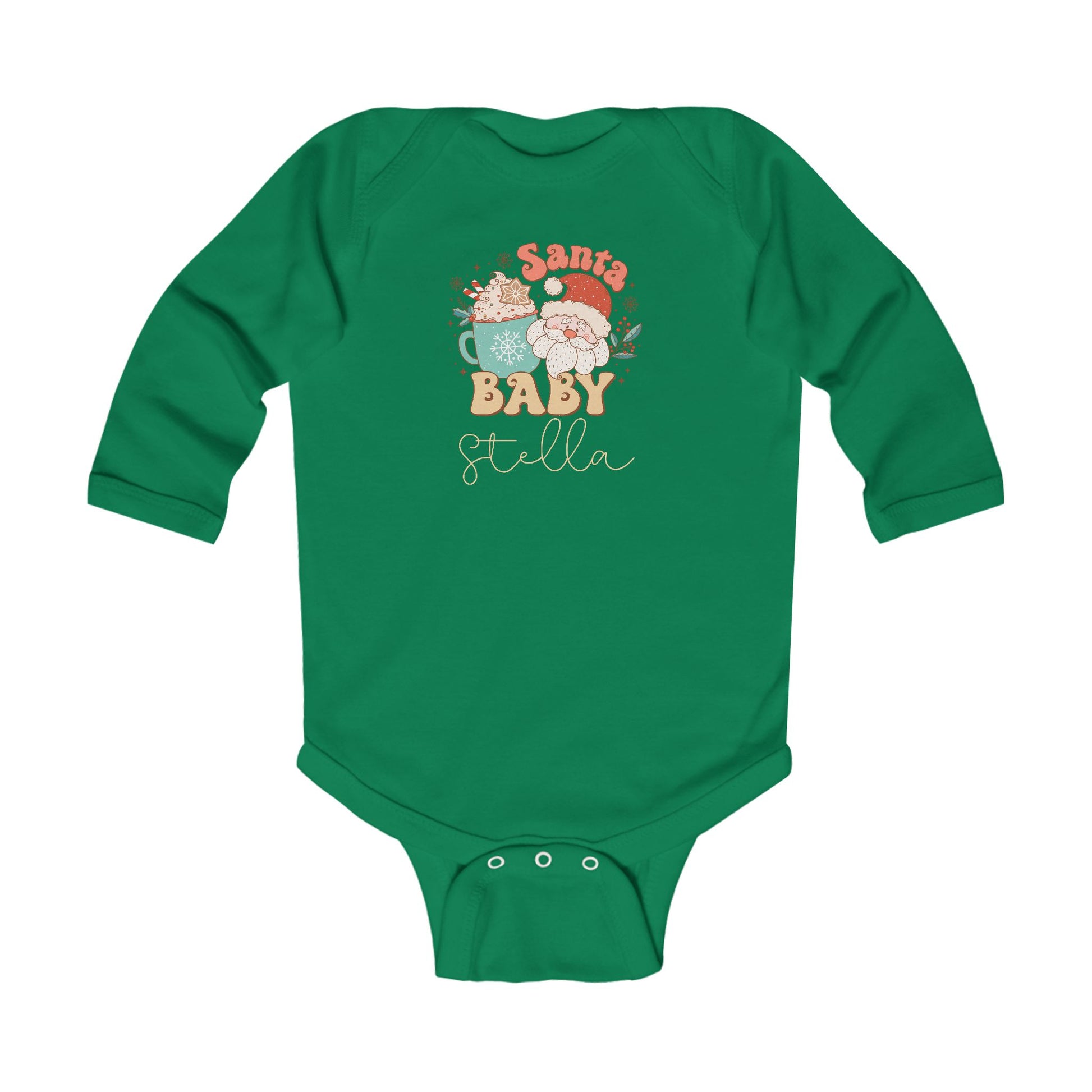 Santa Baby Custom Name Christmas Romper