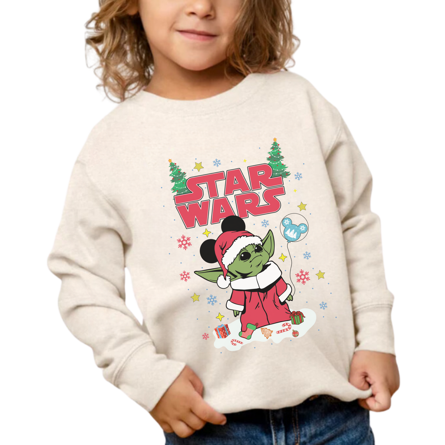 Baby Yoda Star Wars Christmas Toddler Sweater