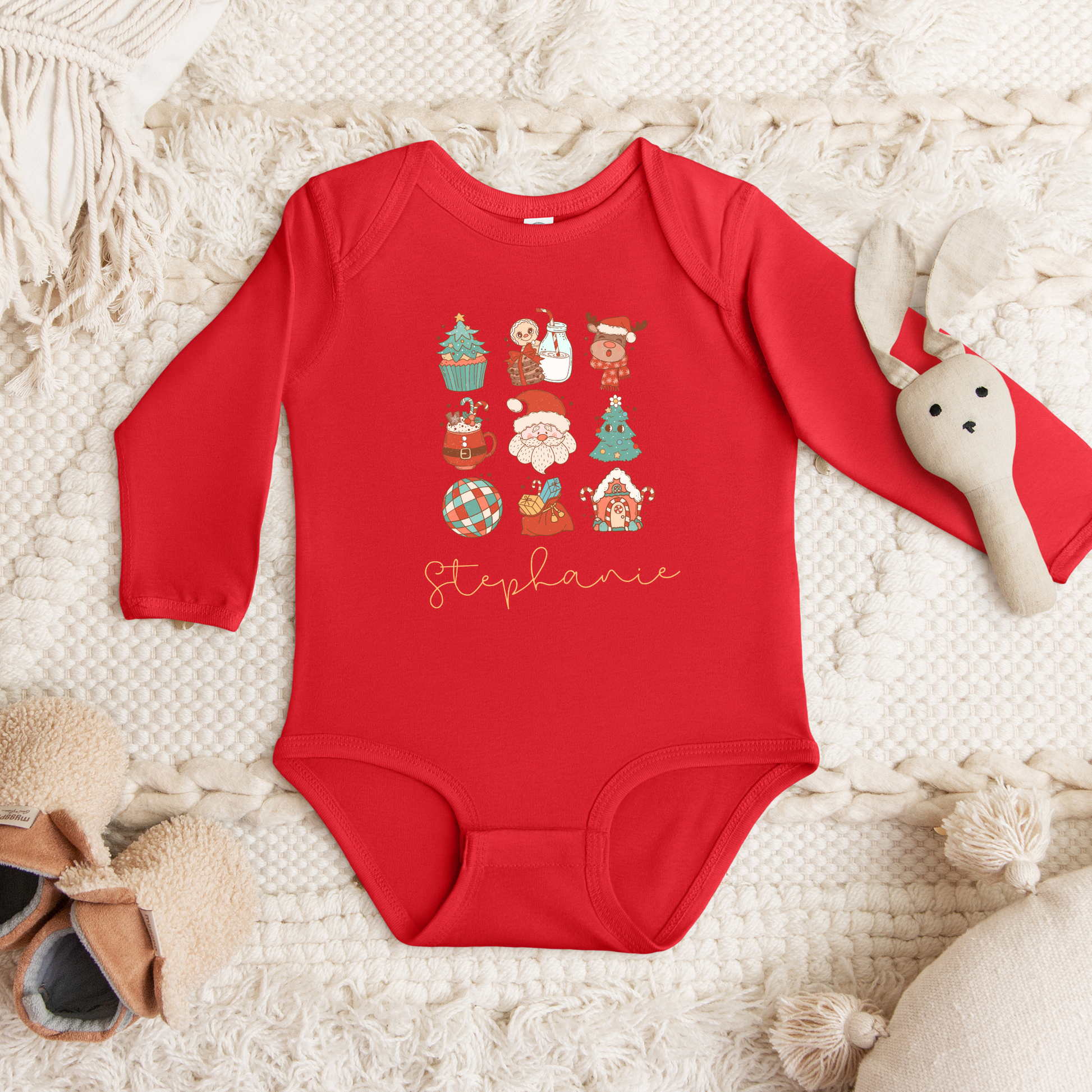 Custom Name Christmas Romper