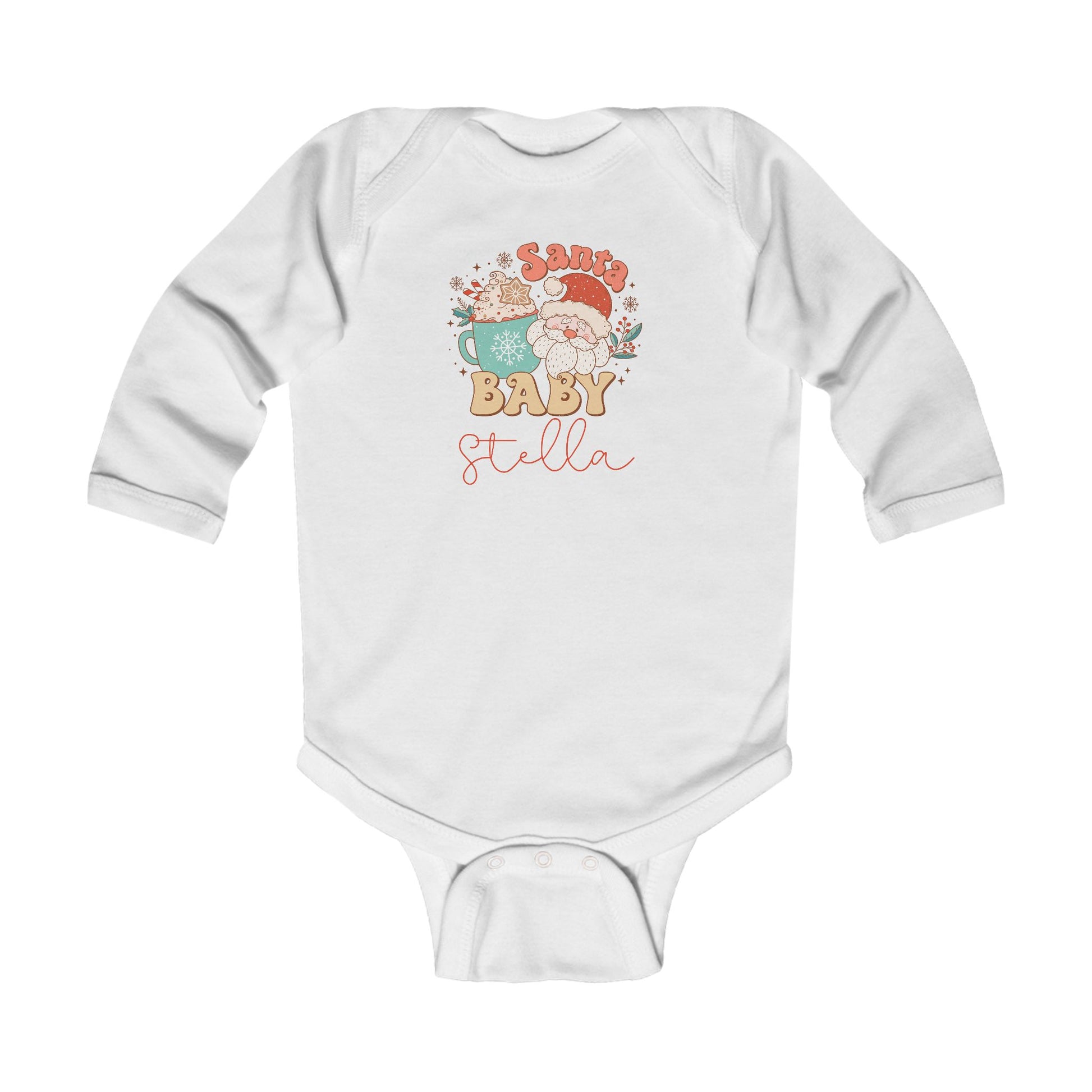 Santa Baby Custom Name Christmas Romper