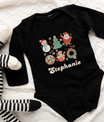 Custom Name Christmas Baby Romper