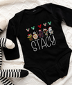 Custom Name Star Wars Baby Christmas Romper