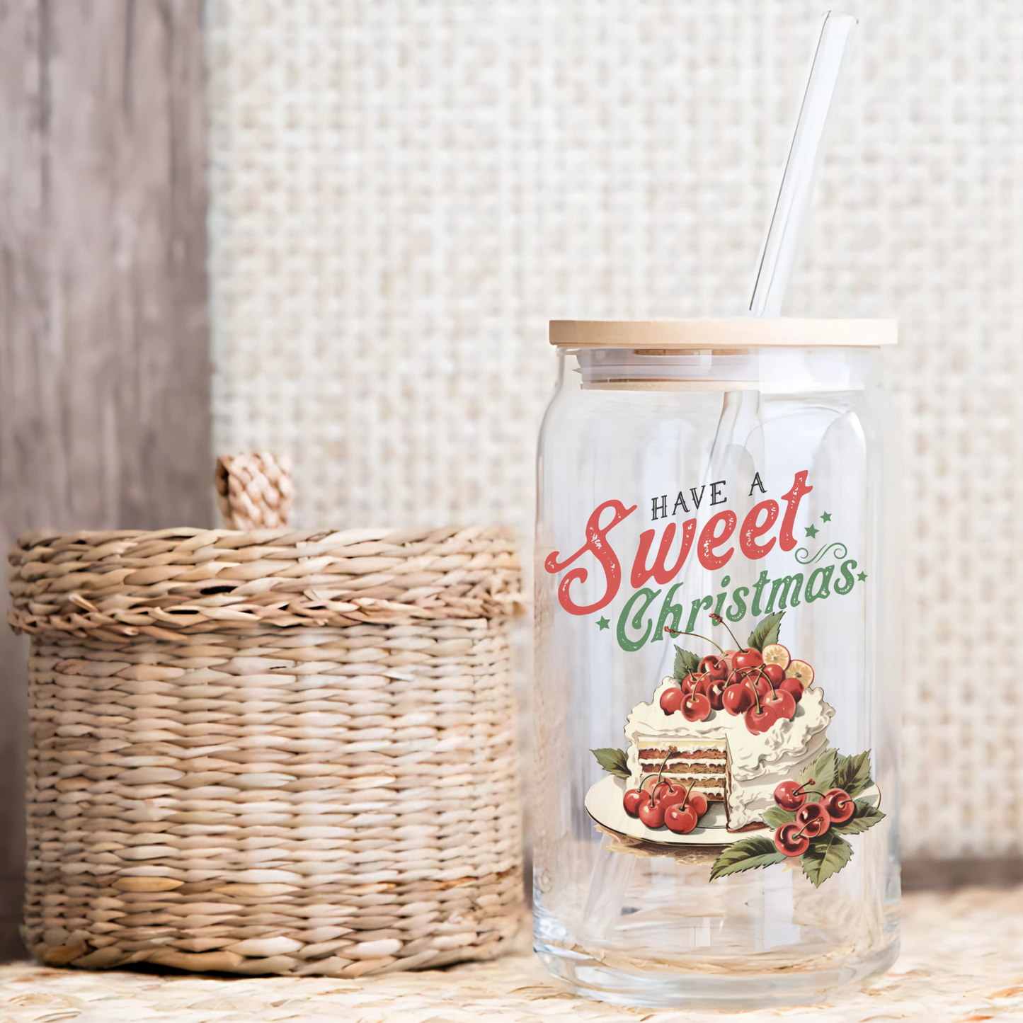 Have A Sweet Christmas Vintage Glass Tumbler