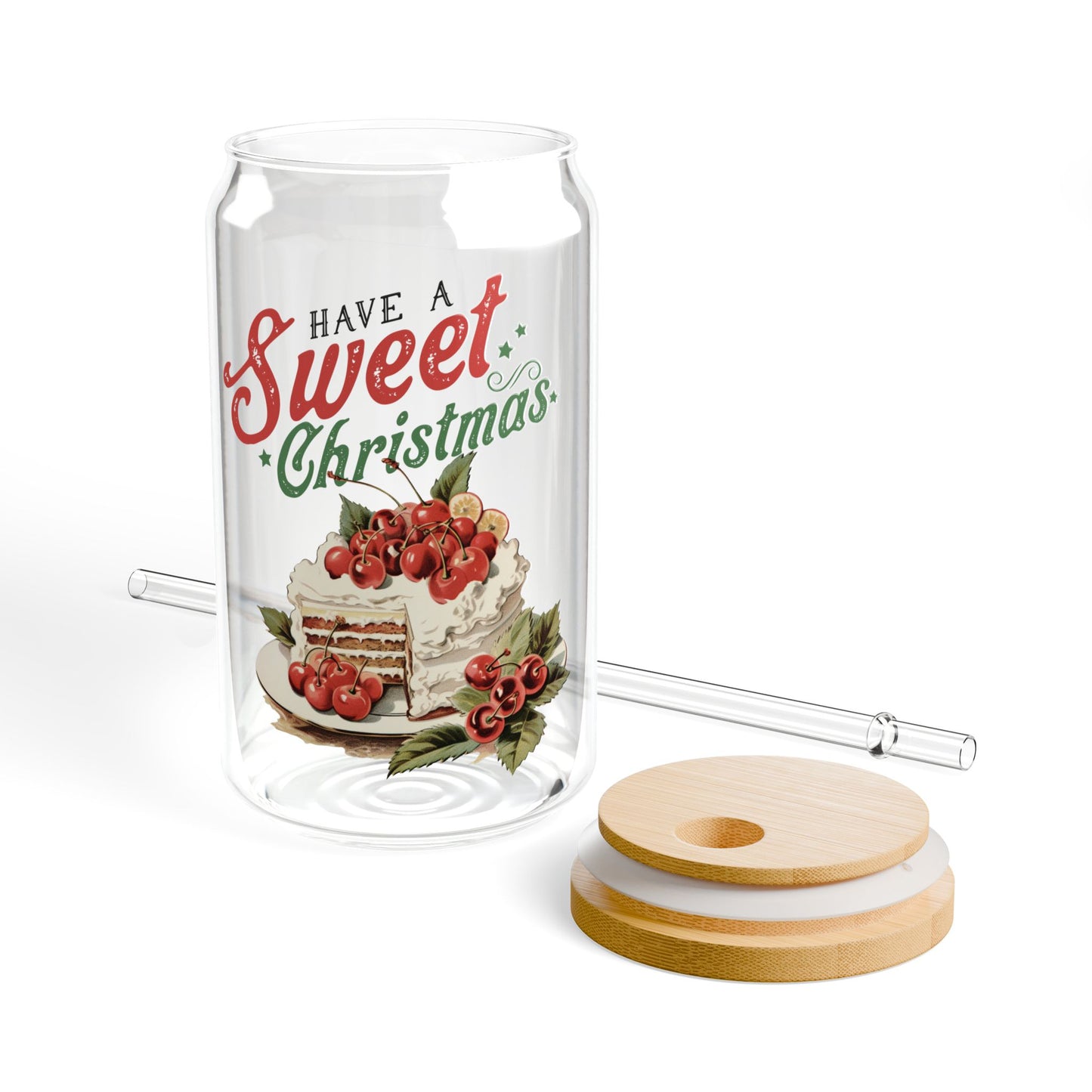 Have A Sweet Christmas Vintage Glass Tumbler