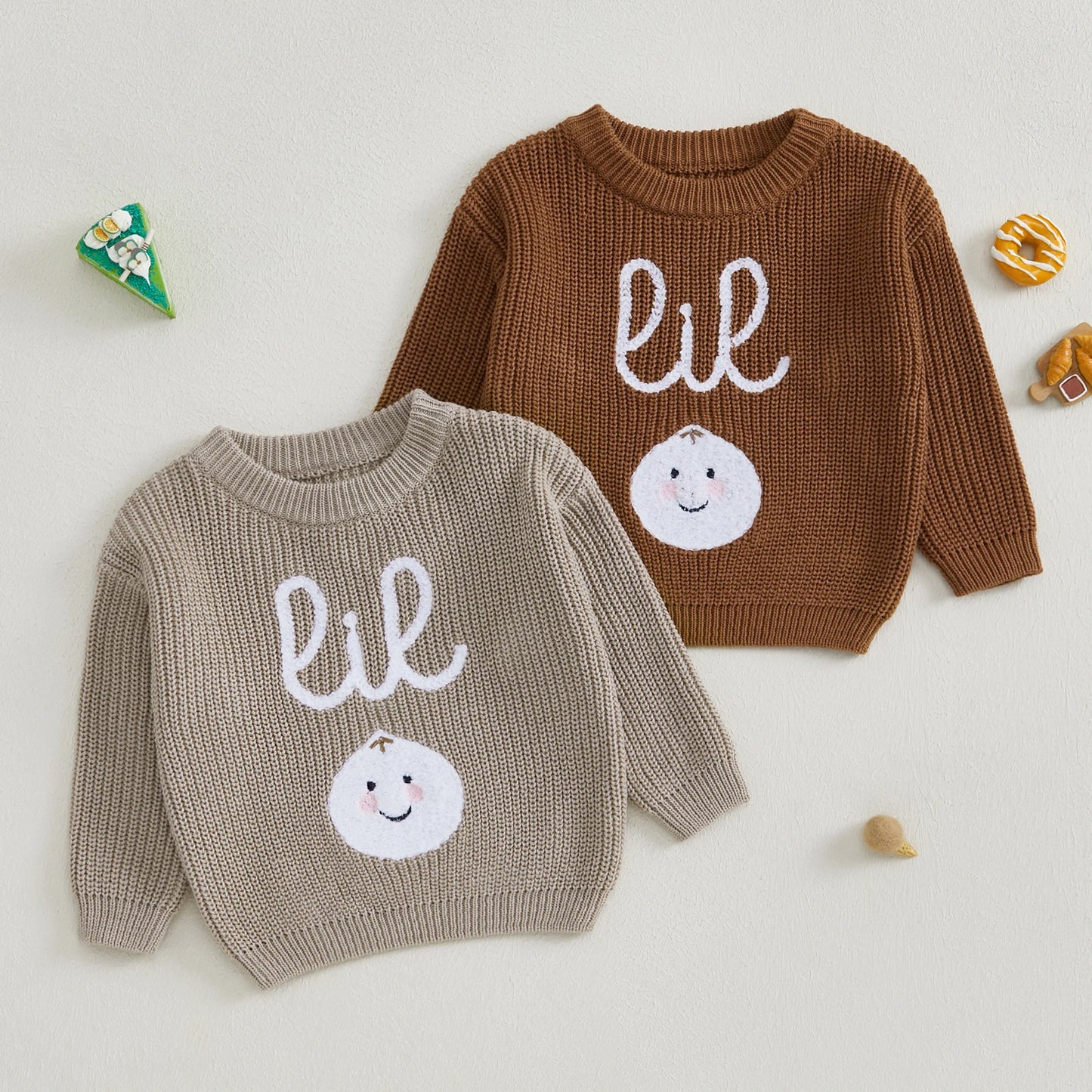 Lil Baby Embroidery Sweater