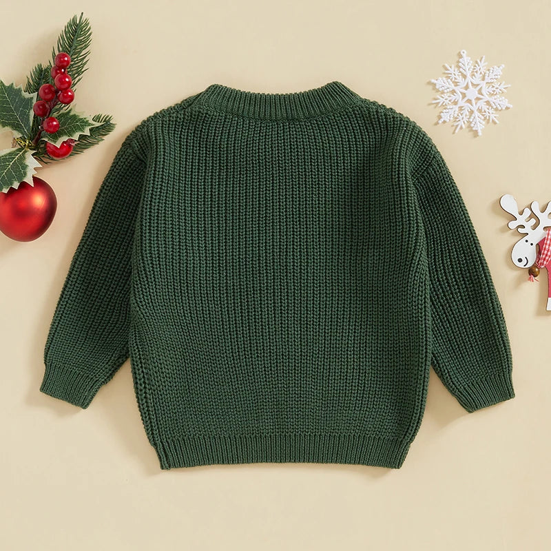 Christmas Holly Jolly Long Sleeve Knitting Sweater