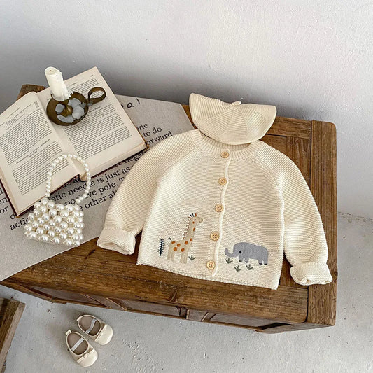 Animal Embroidery Cardigan