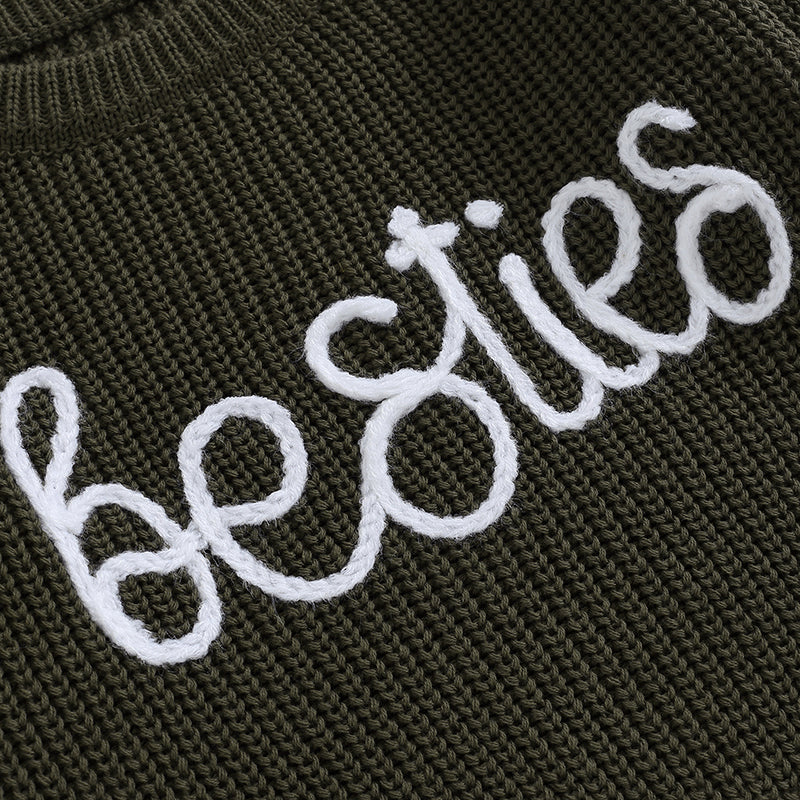 Bestie Embroidery Sweater