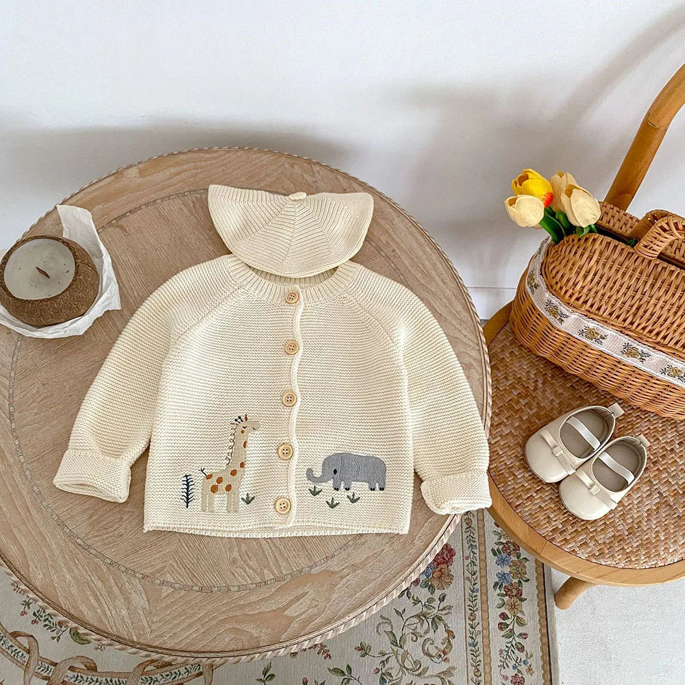 Animal Embroidery Cardigan