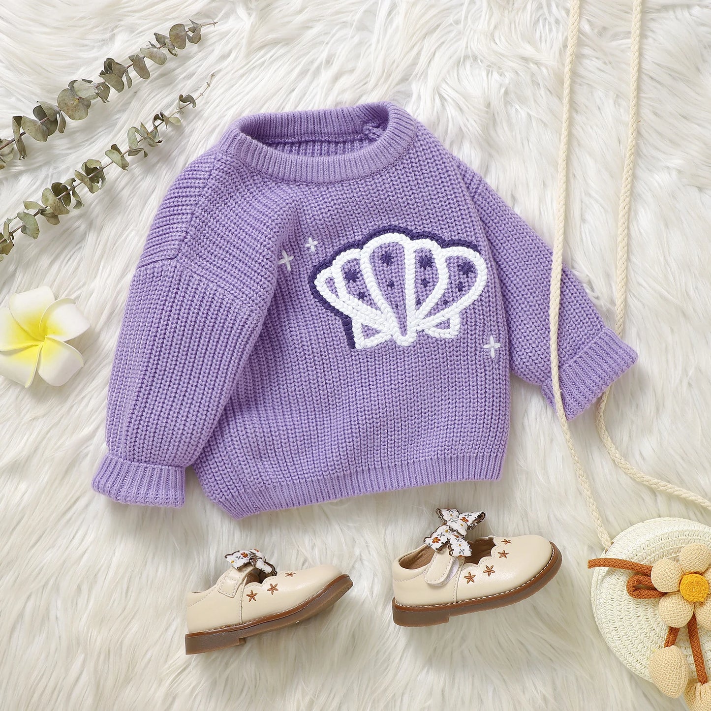 Cartoon Embroidery Baby Sweater