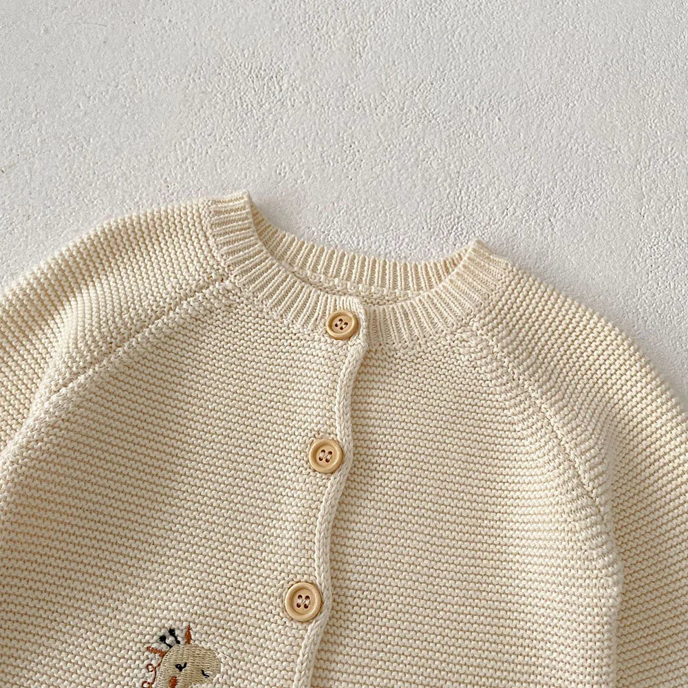 Animal Embroidery Cardigan