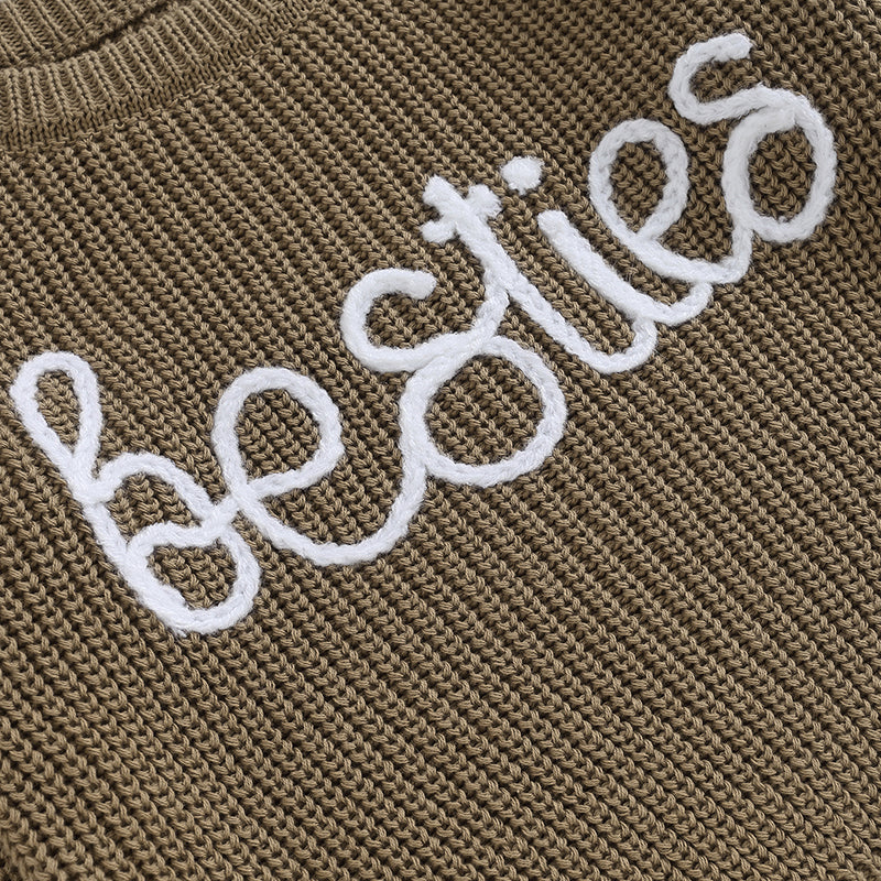 Bestie Embroidery Sweater