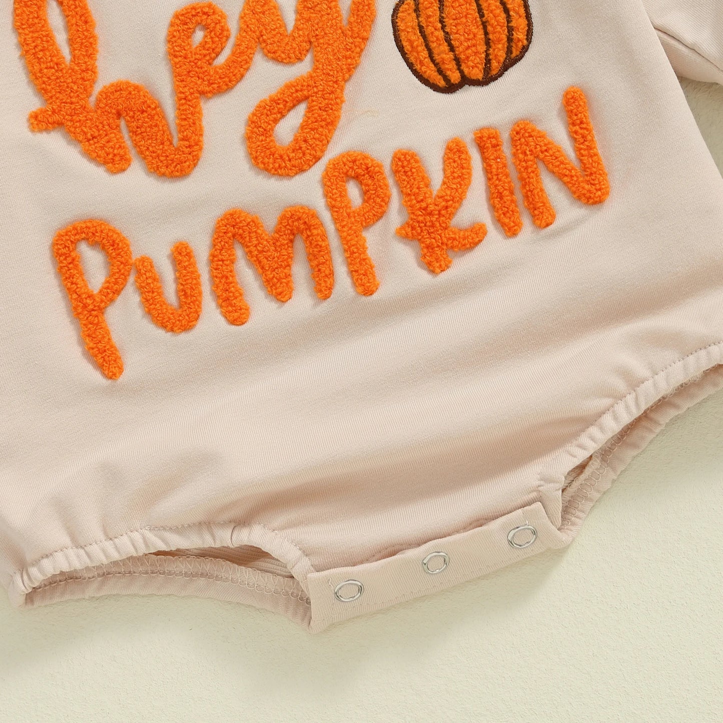 Hey Pumpkin Embroidered Romper