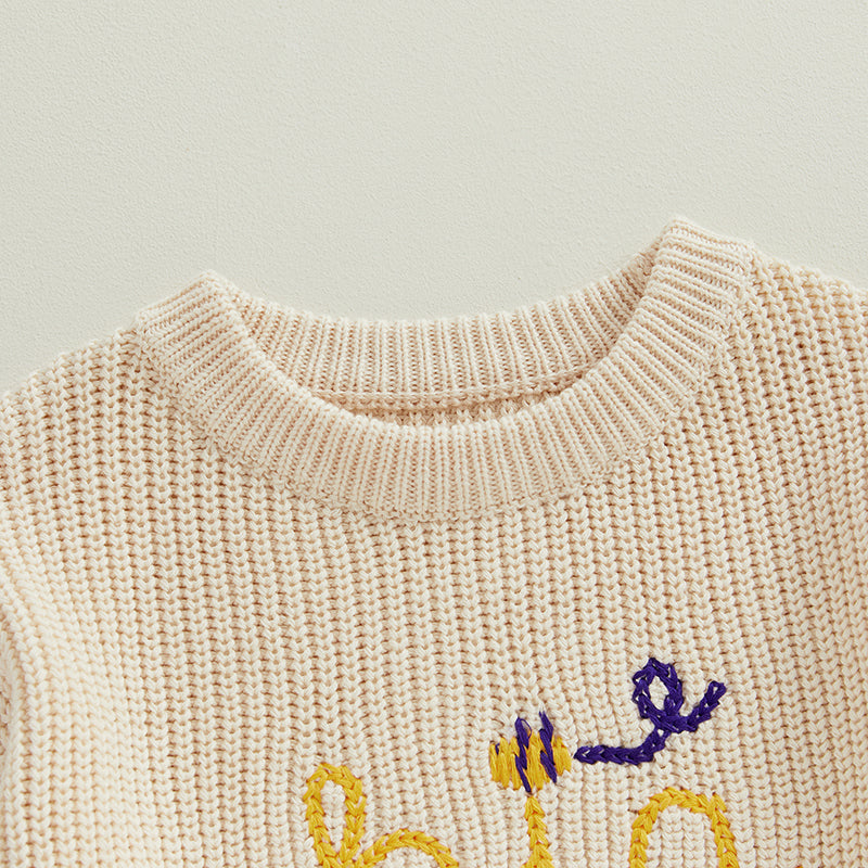 Big Brother Big Sister Embroidery Baby Sweater