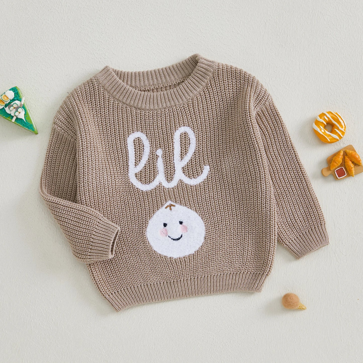 Lil Baby Embroidery Sweater