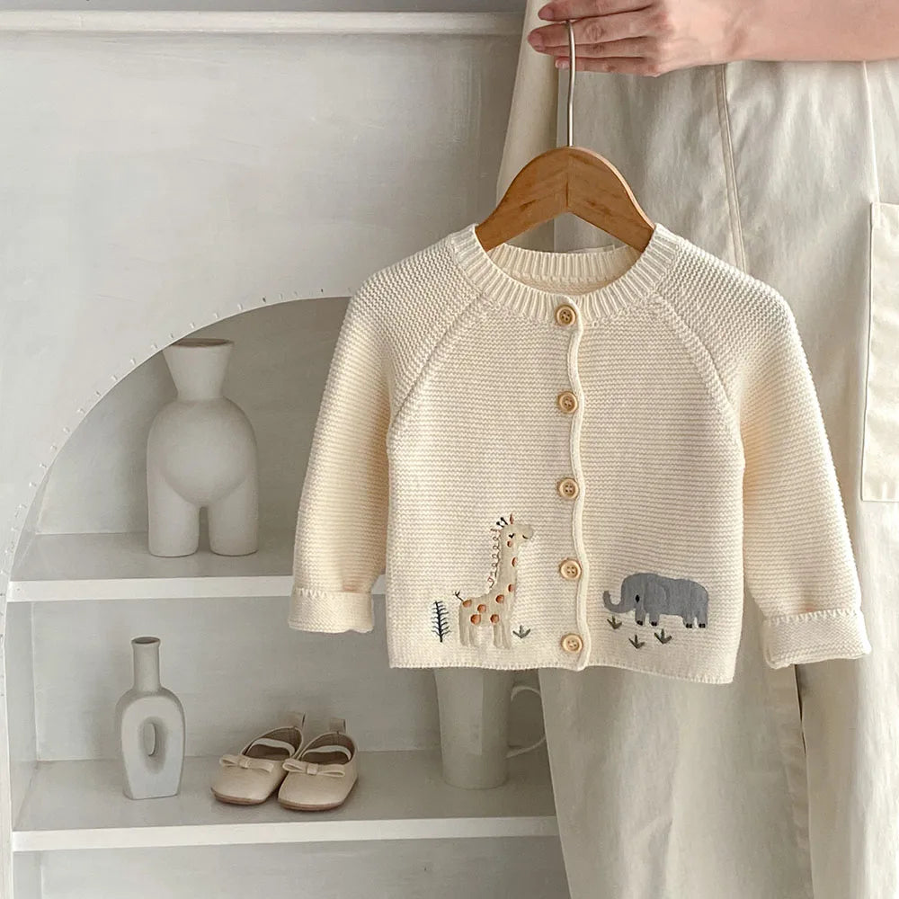 Animal Embroidery Cardigan