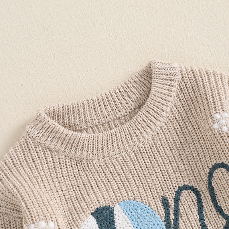 Baby 1st Birthday Embroidered Sweater