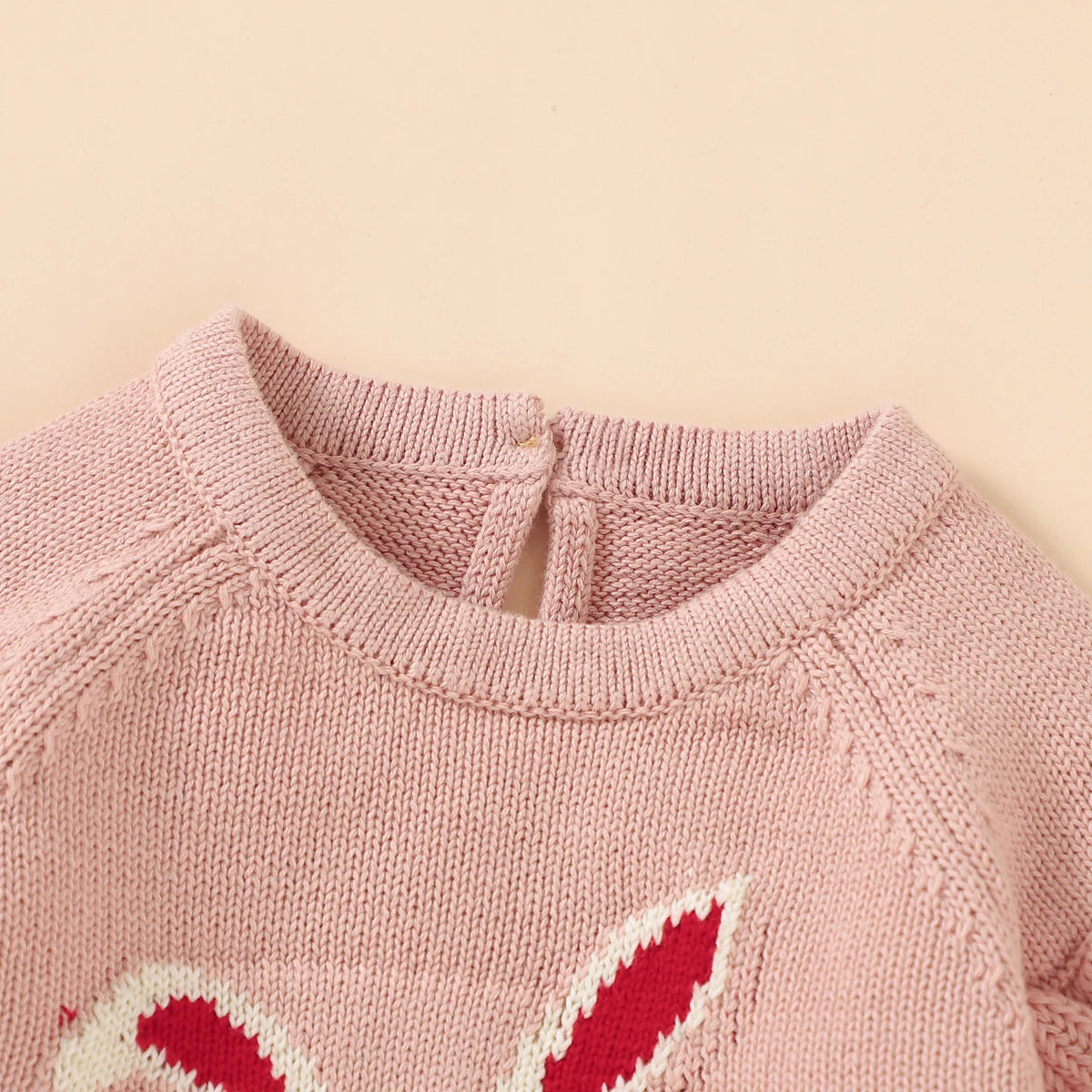 Embroidered Bunny Baby Sweater